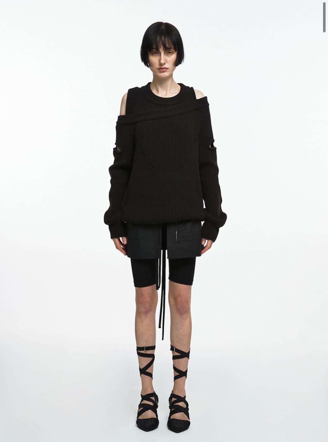 ASYMMETRIC LAYERED KNIT (UNISEX) 2 size 상품이미지2