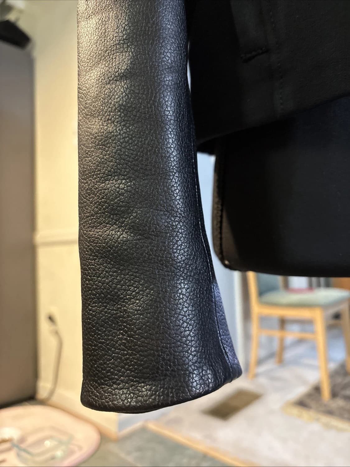 헬무트 랭 레더 패널 믹스 자켓 상품이미지5