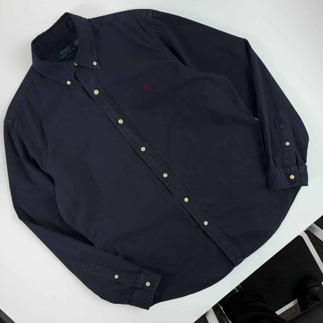 Polo  폴로 랄프로렌 신형 자수 코튼 네이비 셔츠  상품이미지2