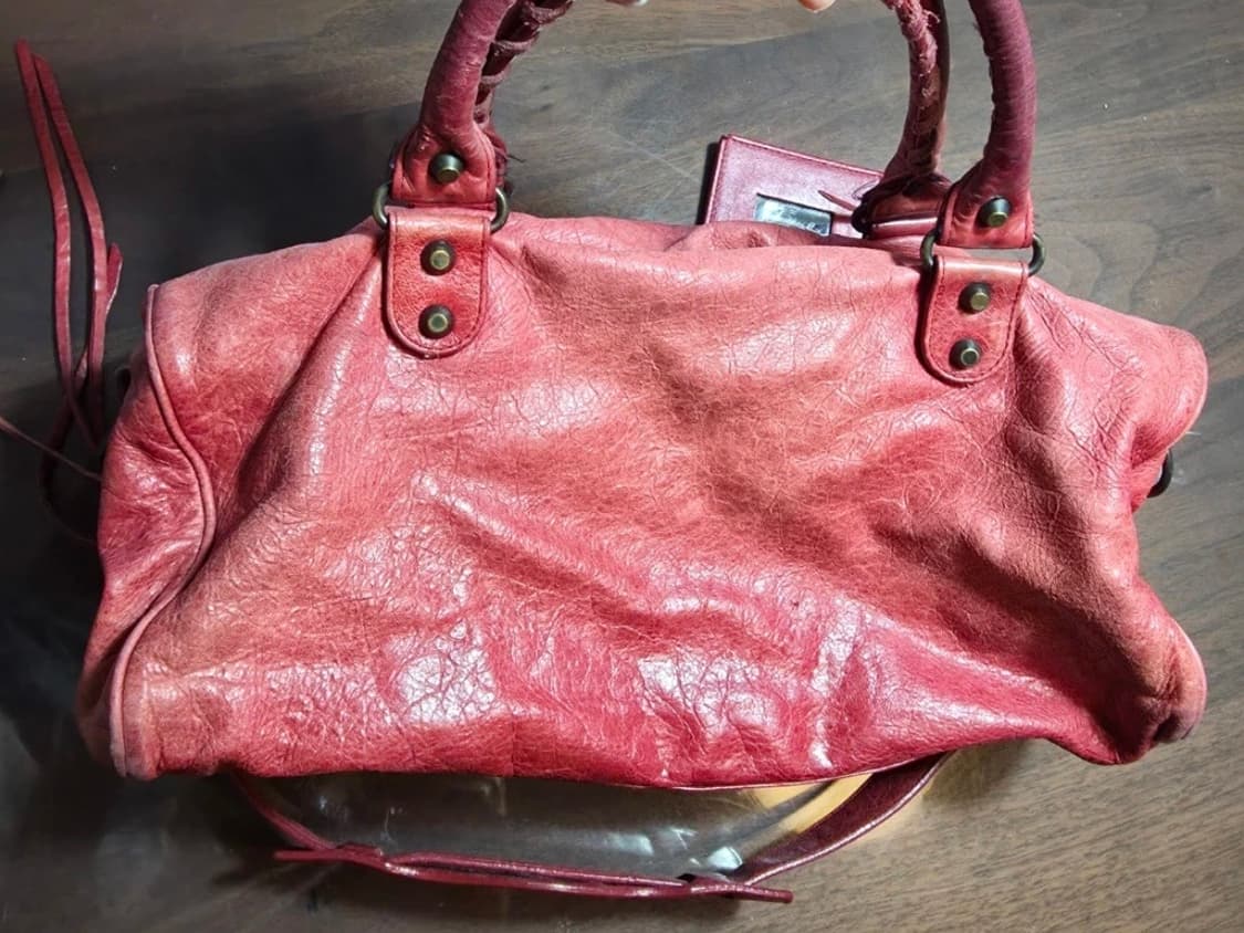 급처)발렌시아가 모터백 레드 상품이미지2