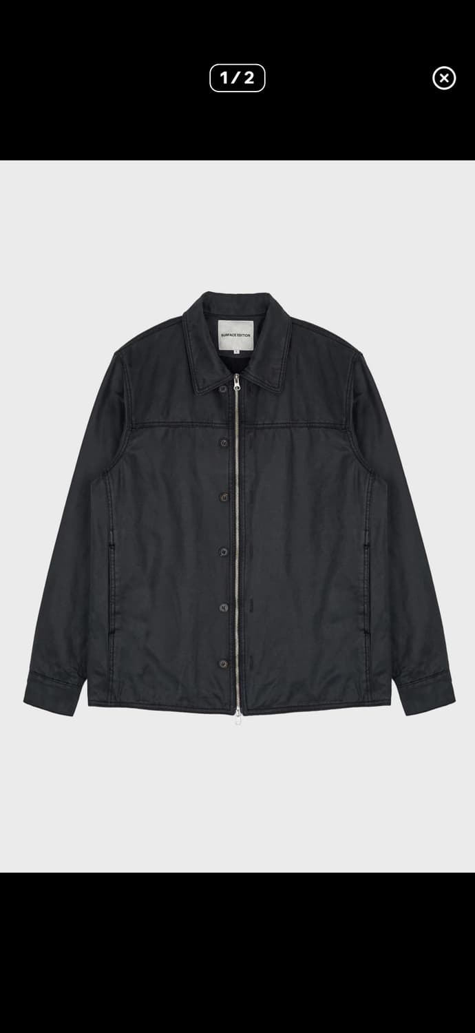 서피스에디션 버튼셔츠자켓 블랙 L 상품이미지2