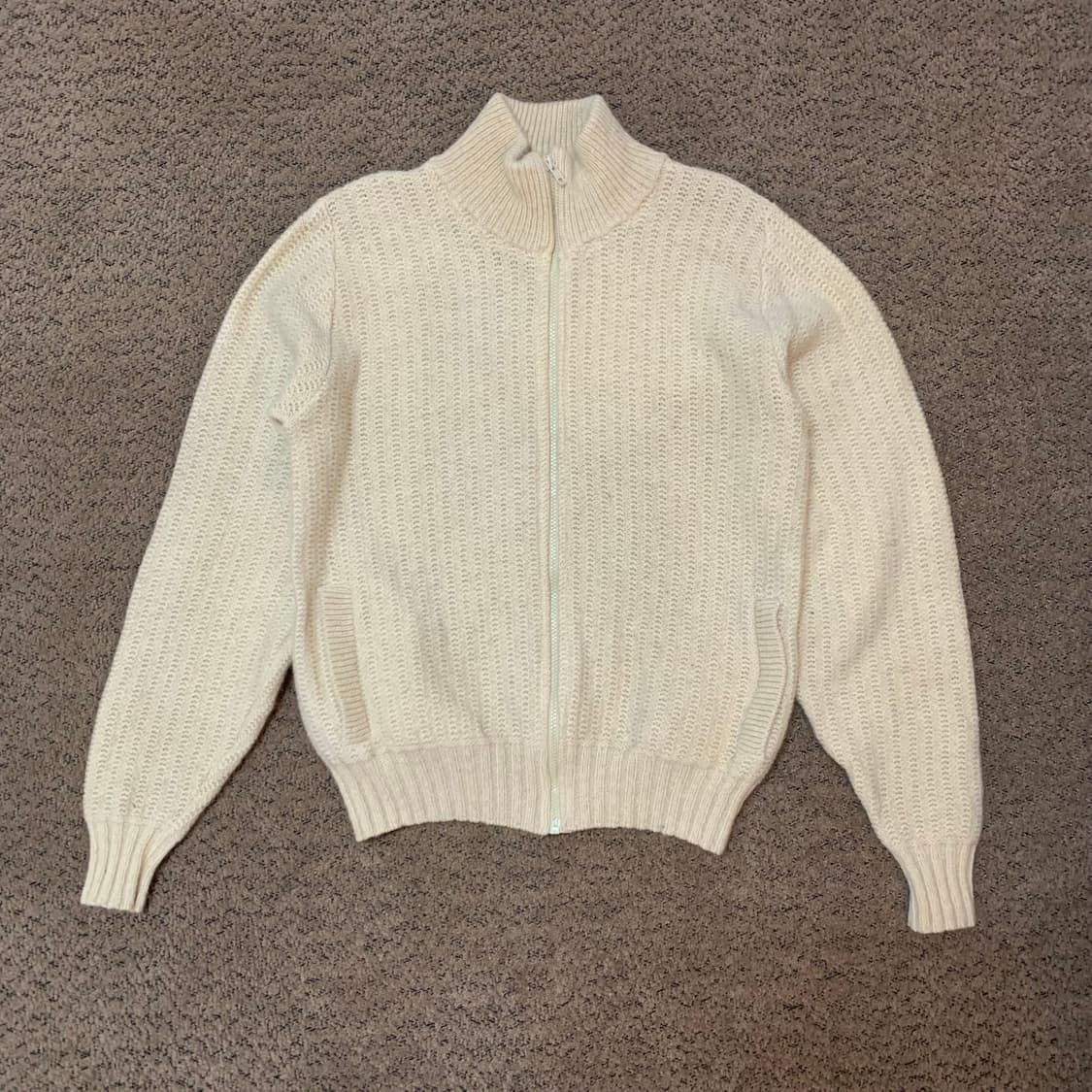 90s LL Bean knit zip-up made in usa (m) 상품이미지1