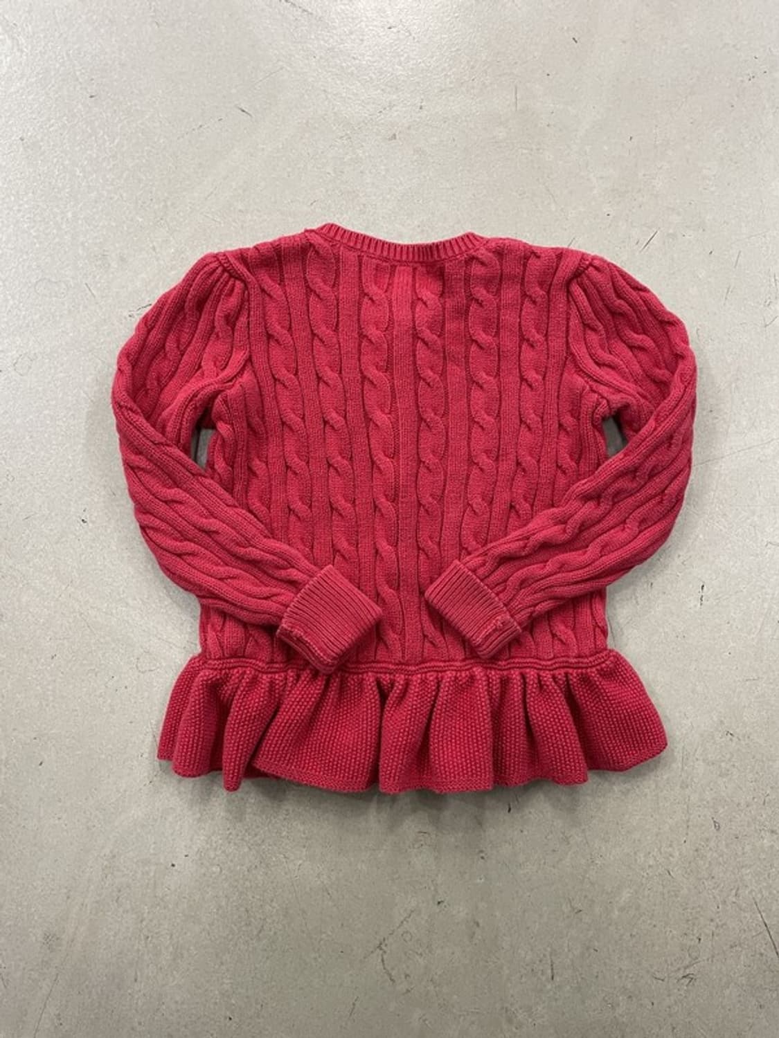 폴로 랄프로렌 키즈 꽈배기 니트 가디건 6세 상품이미지3