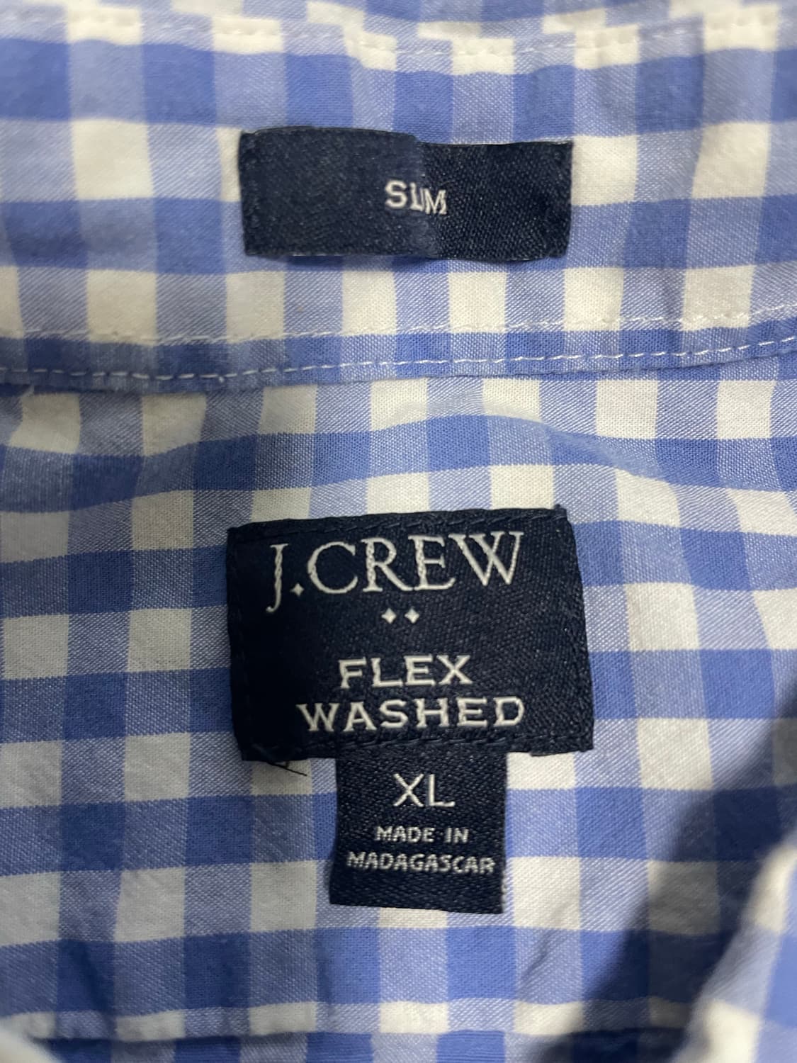 jcrew 제이크루 워시드 깅엄셔츠 XL 100-105 상품이미지3