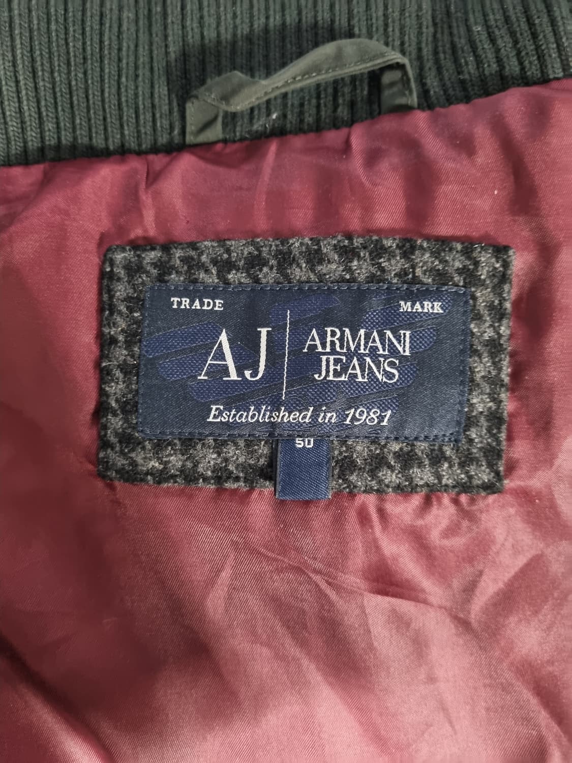 (매장정품)아르마니진 순모배색 패딩자켓 100 상품이미지3