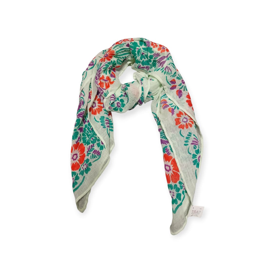 모리걸 민트 플라워 사각스카프  상품이미지1