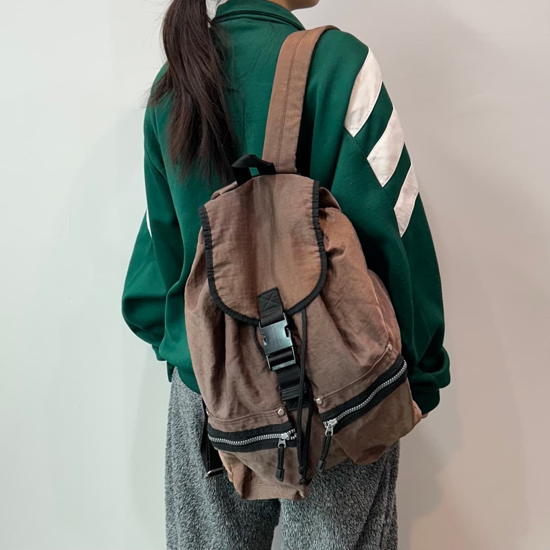 빈티지 브라운 백팩 상품이미지7