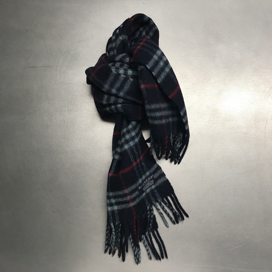 버버리 정품 램스울 머플러 네이비 상품이미지1