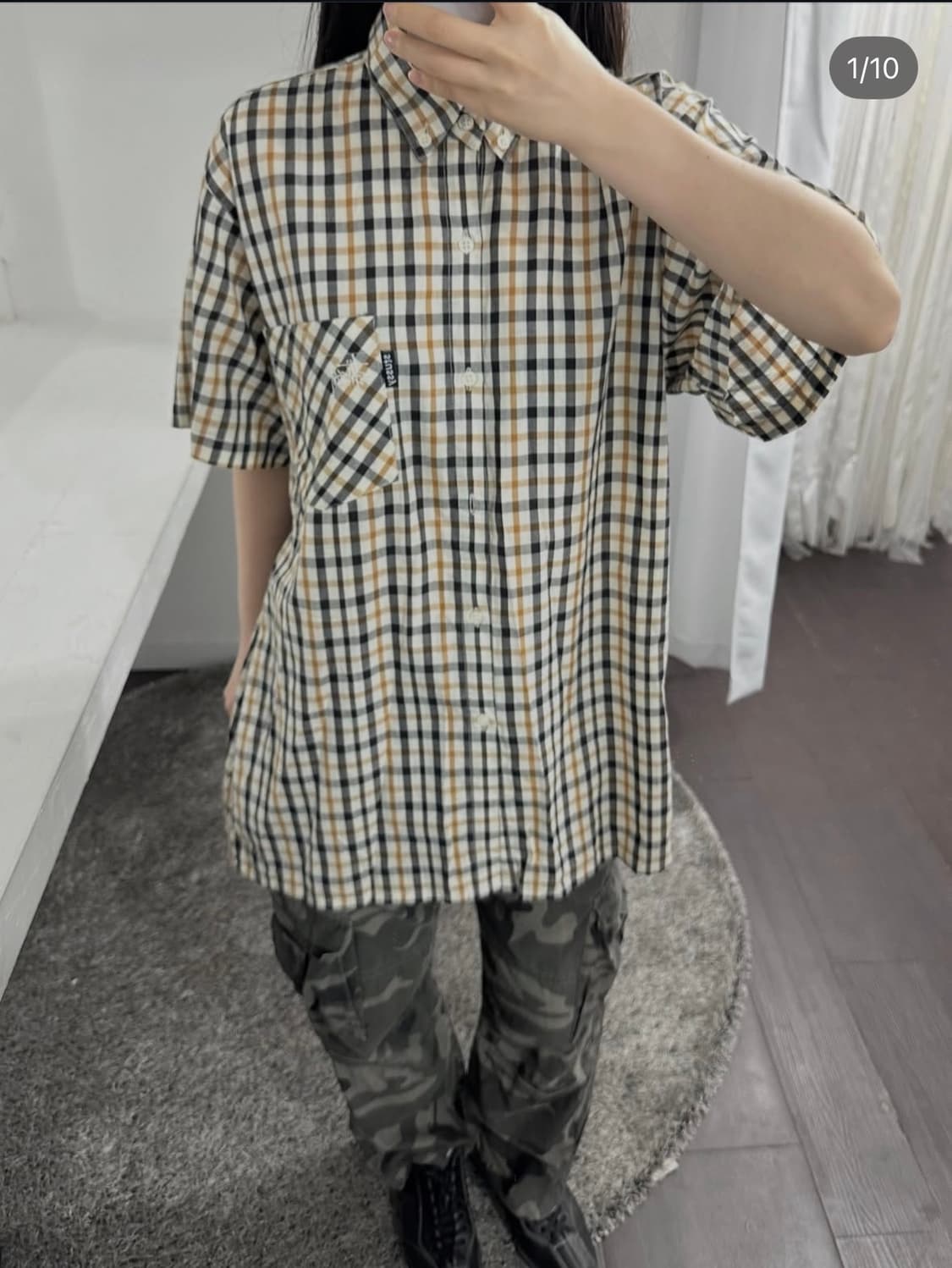 stussy check shirt 상품이미지5