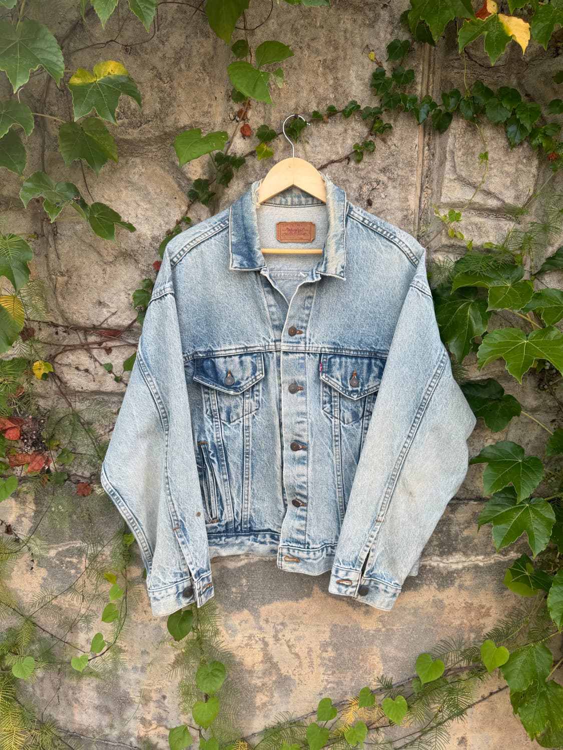 80s levis 리바이스 3rd 하드페이딩 usa 데님 트러커 자켓 상품이미지1
