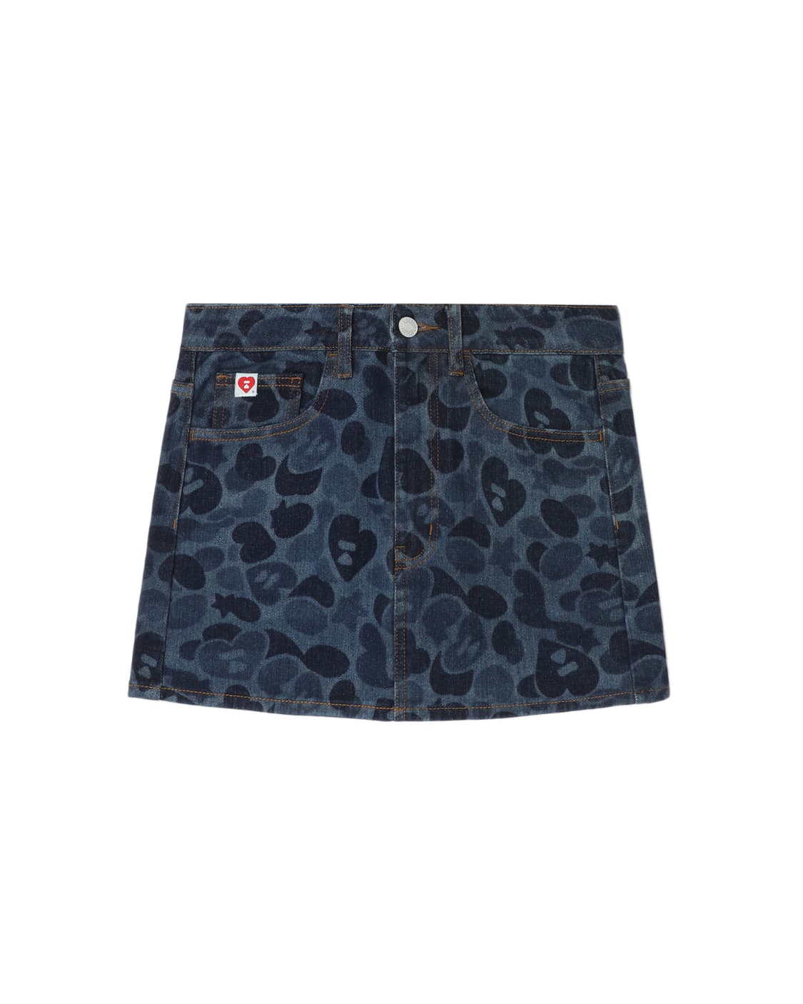 (오더) 베이프 APEE 25SS 카모 데님 스커트 상품이미지1