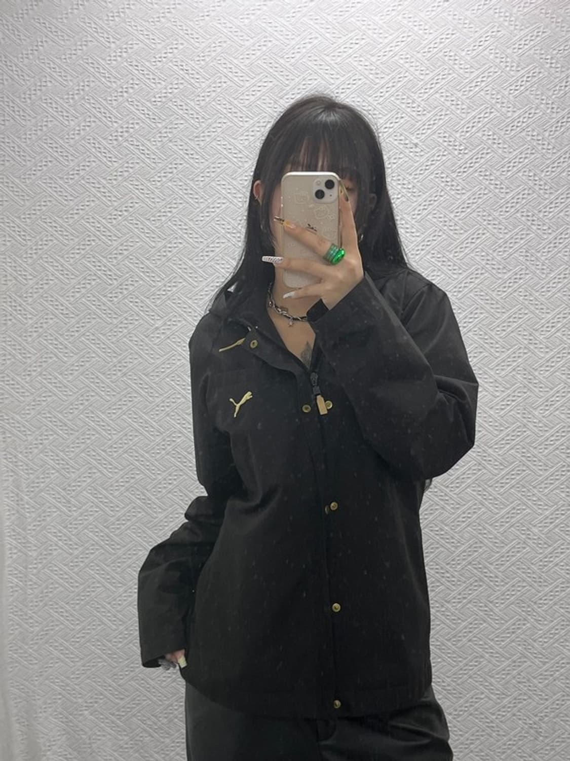 푸마 스포티 키치 자메이카 빅레터링 바람막이 자켓 M C08021 상품이미지1