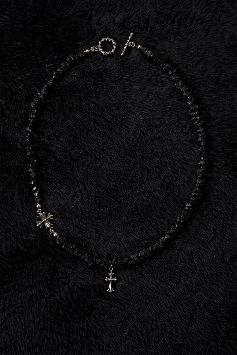 블랙 원석 펜던트 목걸이 상품이미지1