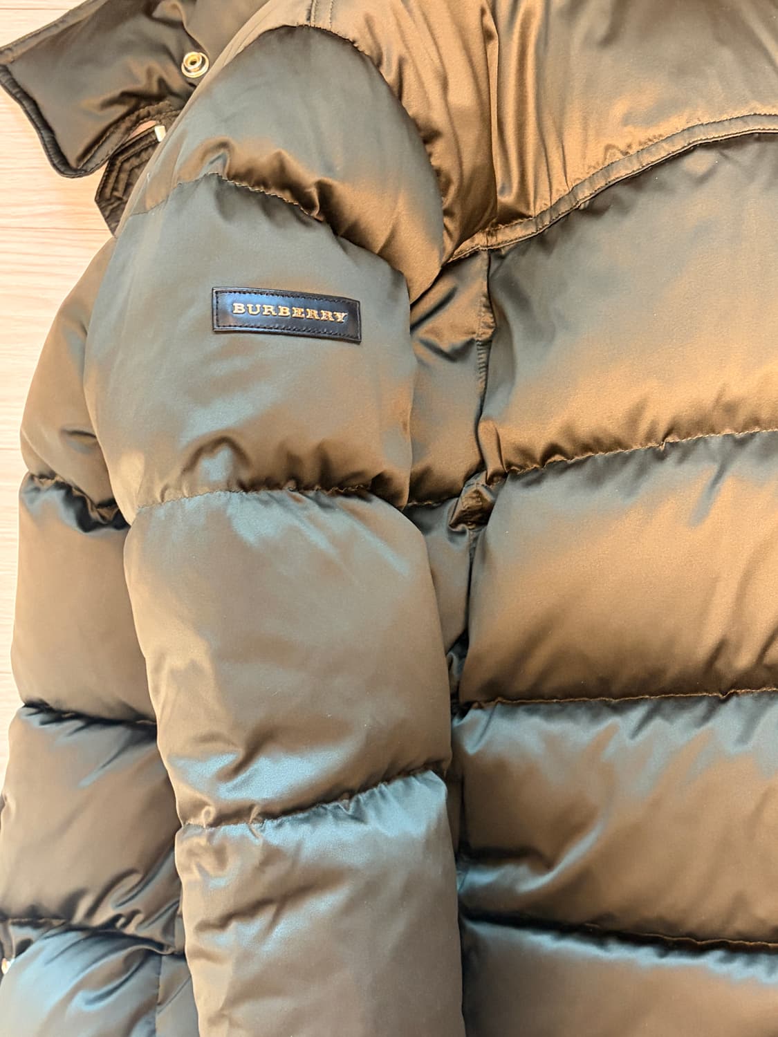 버버리 브릿 롱패딩 카키색 S 상품이미지2