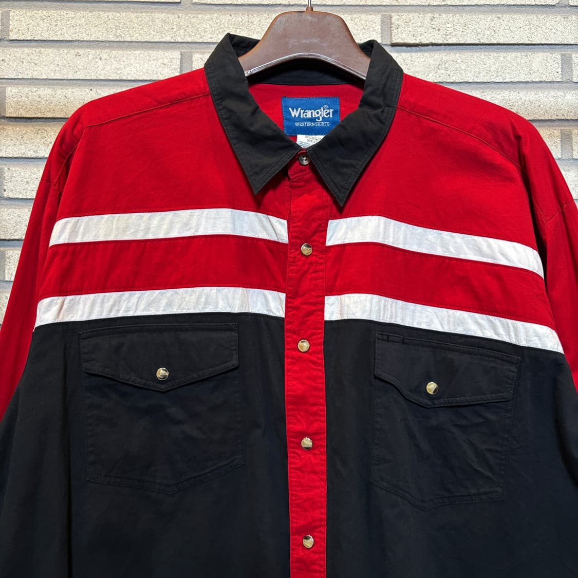 Wrangler 랭글러 화이트 라이닝 웨스턴 셔츠 레이싱웨어 디테일 상품이미지4