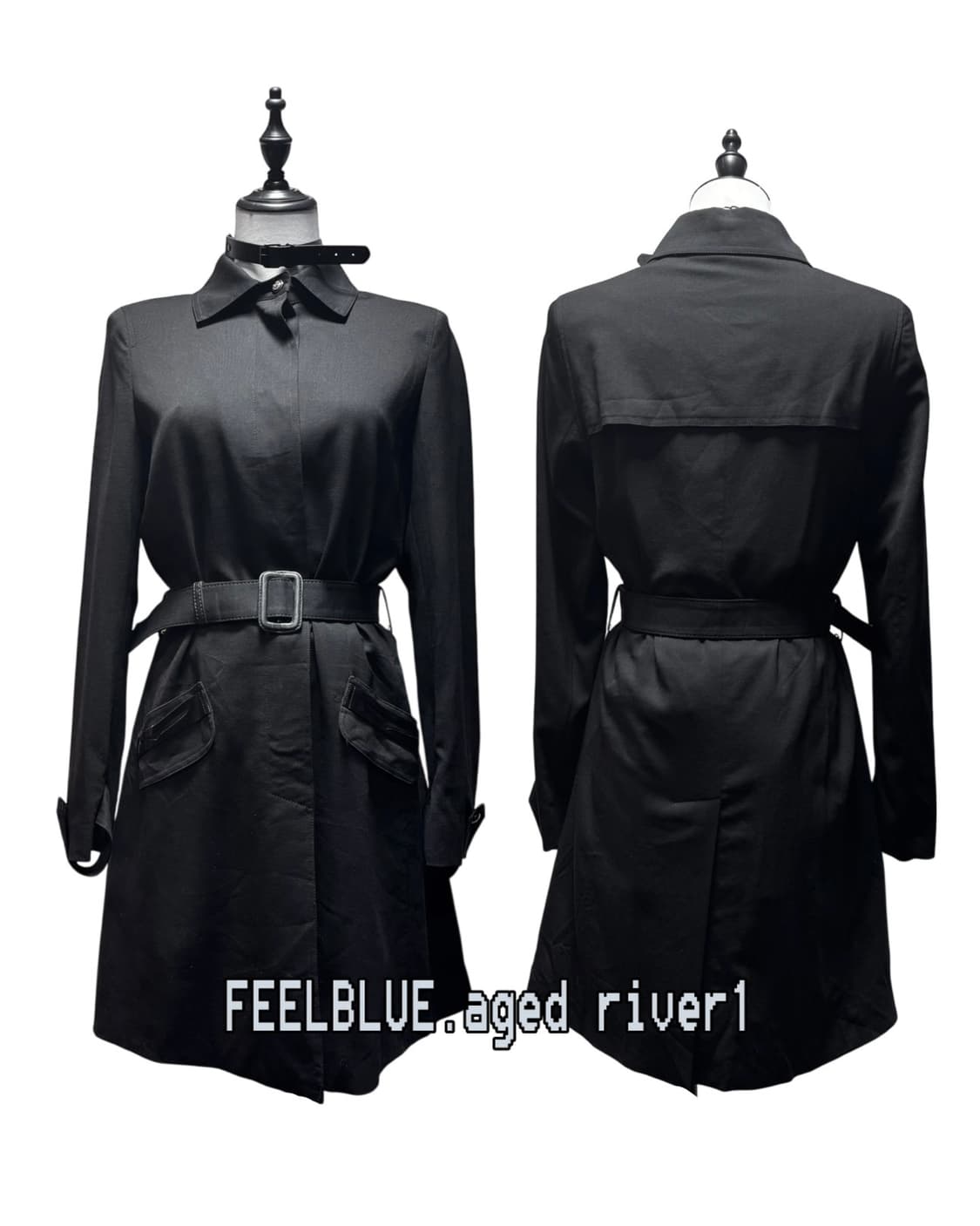 Skull Stud Top & Belt Skirt Gothic Set 상품이미지6