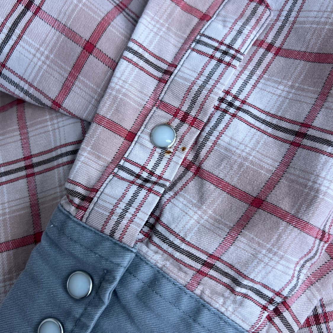 랭글러 포켓 디테일 웨스턴 체크 셔츠  상품이미지9