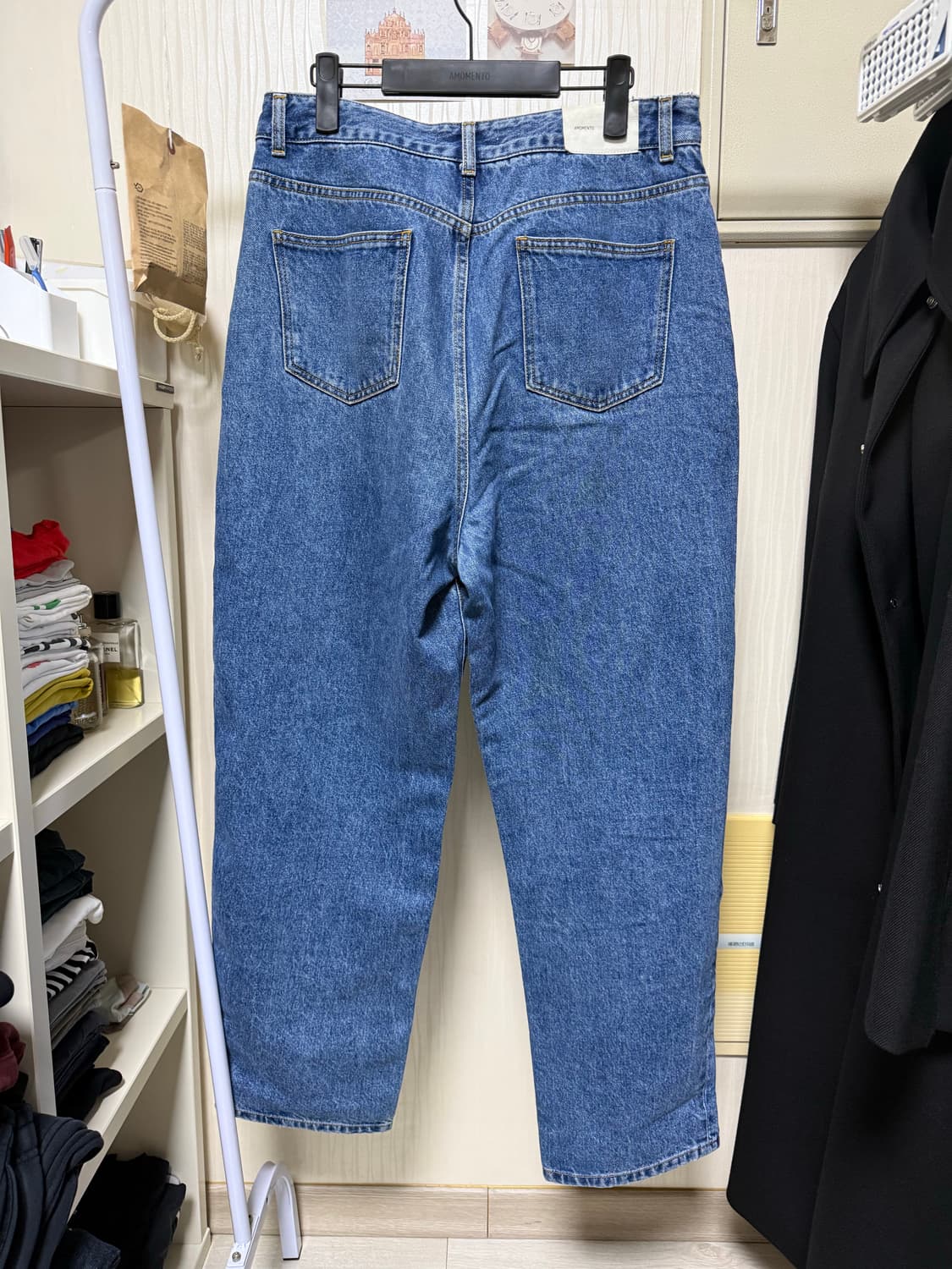 amomento-recycled cotton denim mid blue 상품이미지2