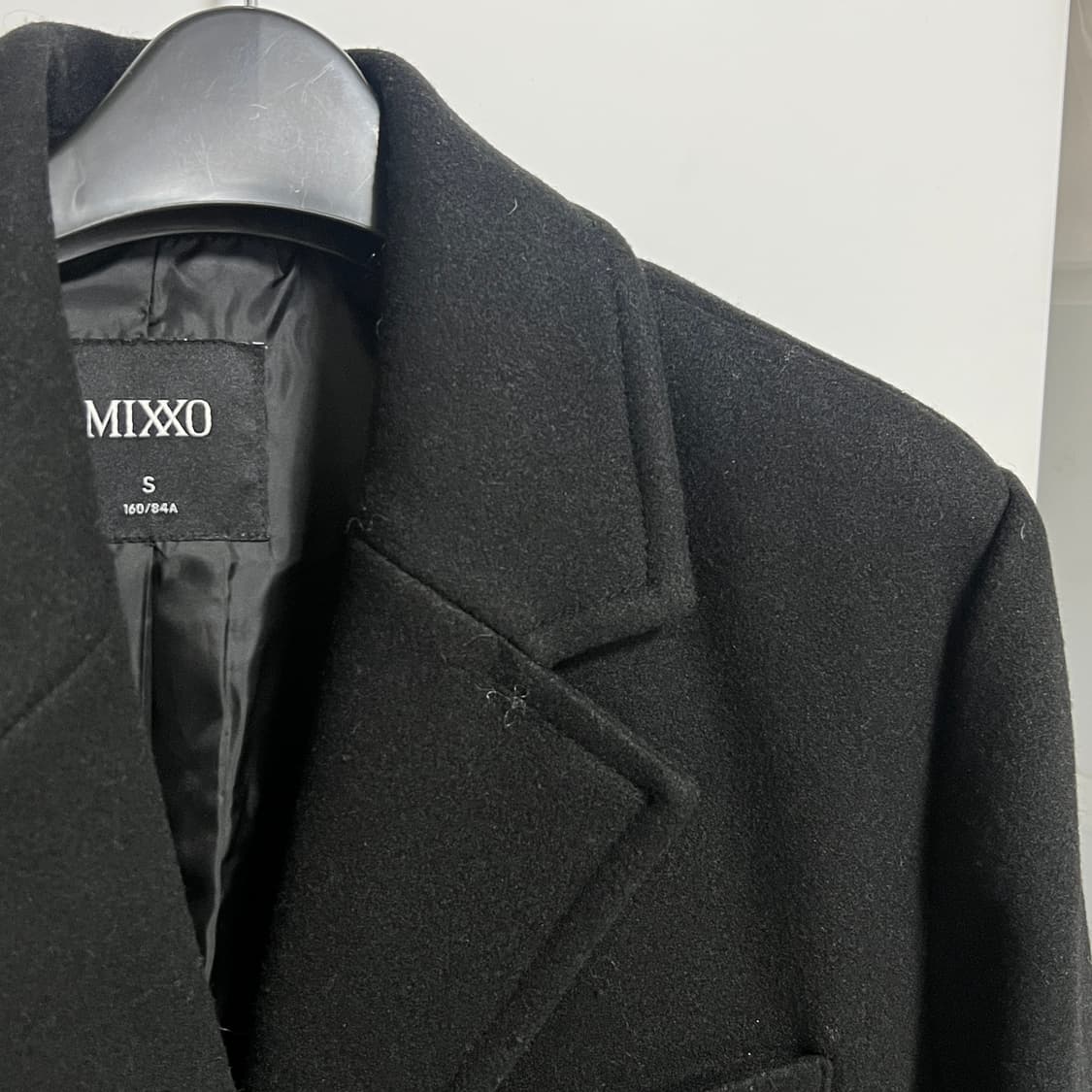 드라이완료 미쏘 블랙 싱글 롱 코트 스몰 정가 12만원 상품이미지6