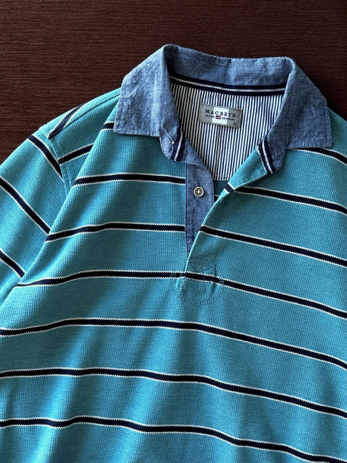 Cotton stripe pique shirt 상품이미지8