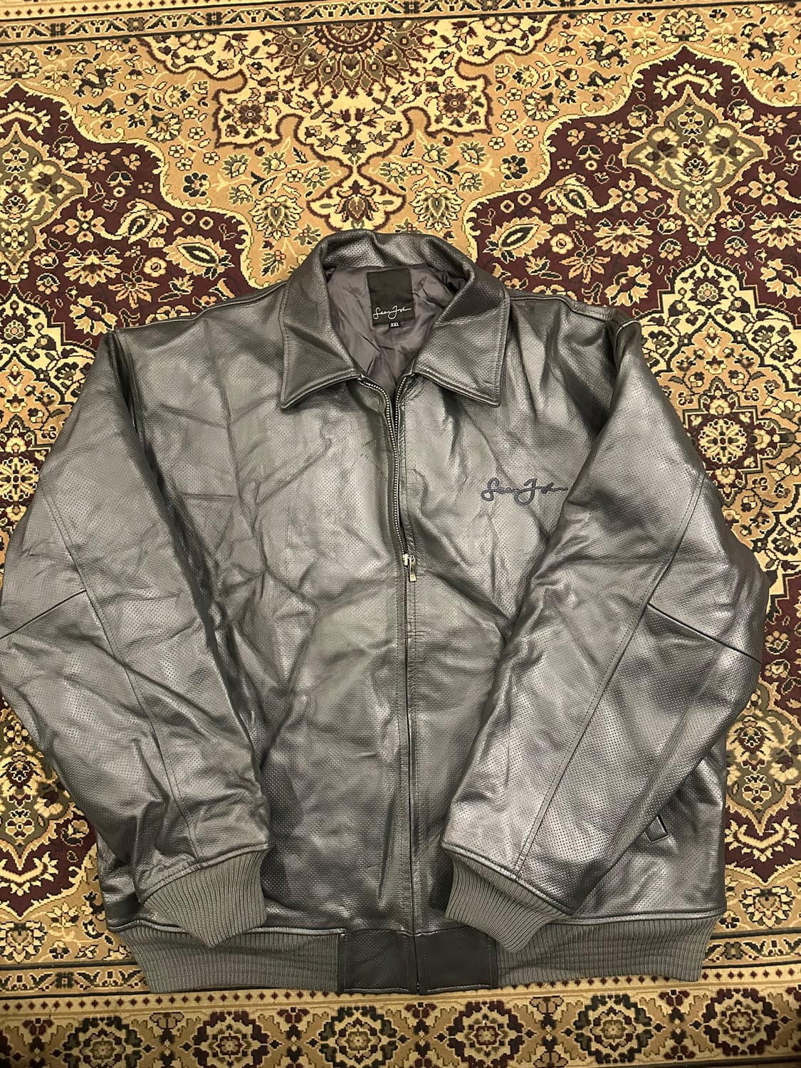 XXL)션존 레더 자켓 상품이미지1