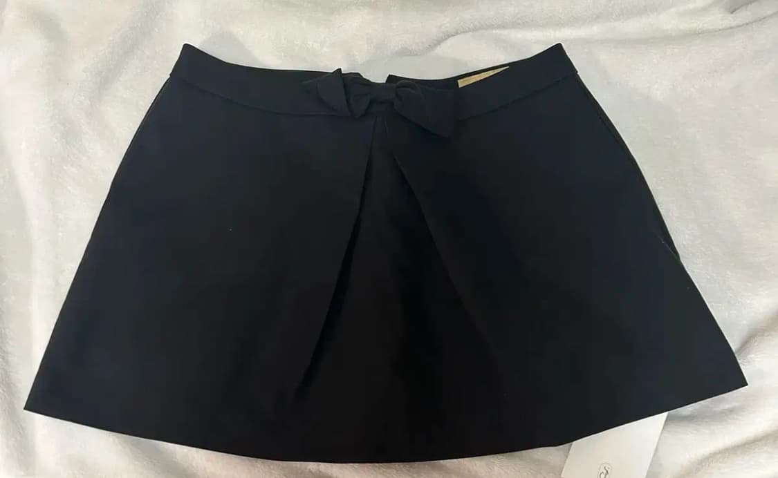 [새상품] 스무드무드 블랙 보우 스커트 상품이미지2