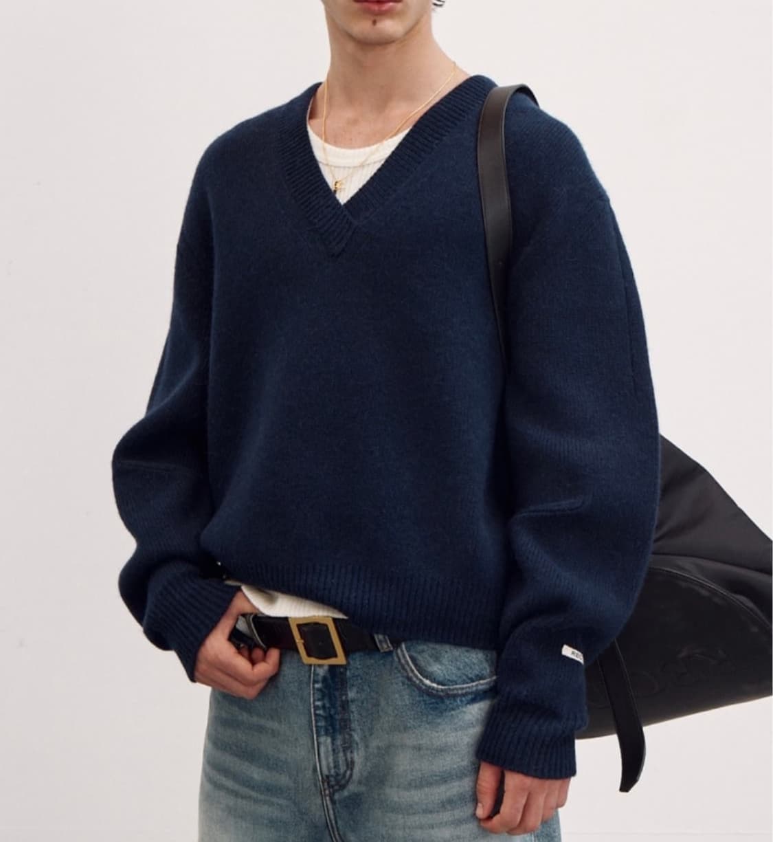 렉토 청키 브이넥니트M 상품이미지1