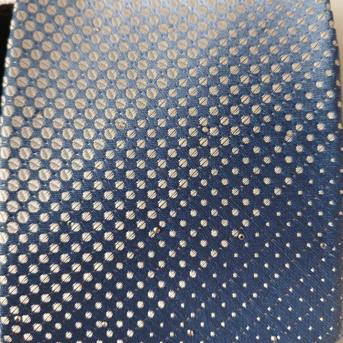 메트로시티 실크 블루 패턴 넥타이 8.5cm A등급 A19639 상품이미지4