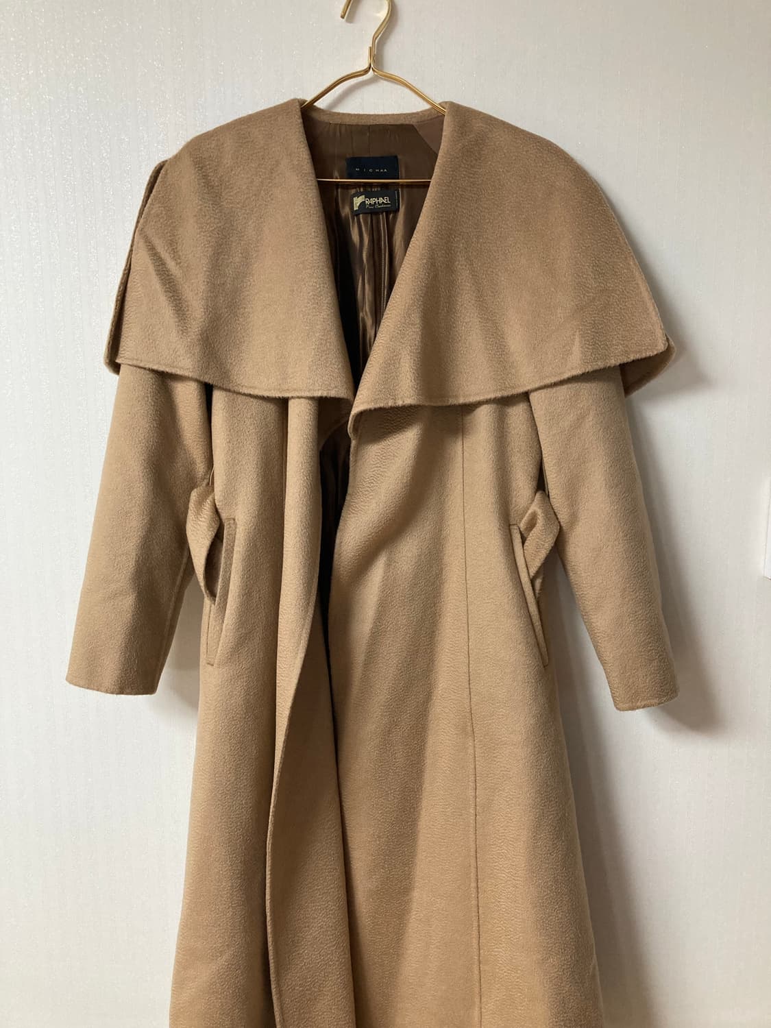 66 미샤 캐시미어 100 벨티드 코트 상품이미지1