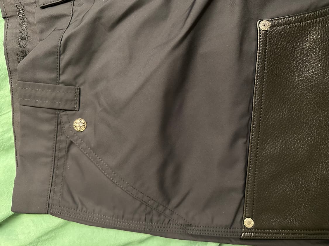 [36] 크롬하츠 나일론 레더 카펜터 워크 팬츠 새제품 상품이미지9