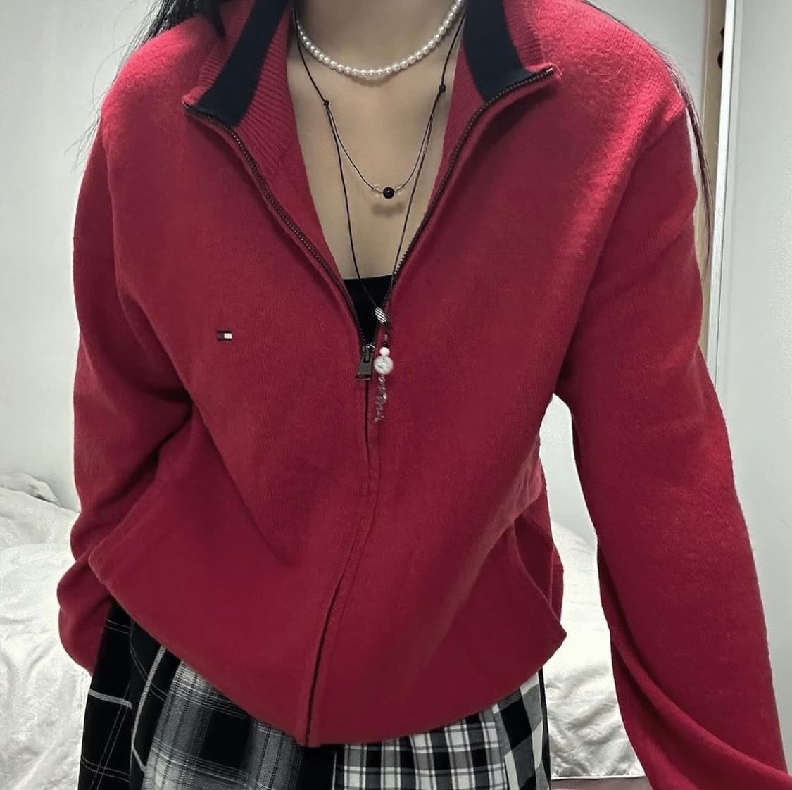 🌊TOMMY HILFIGER Knit Zip-Up 상품이미지3