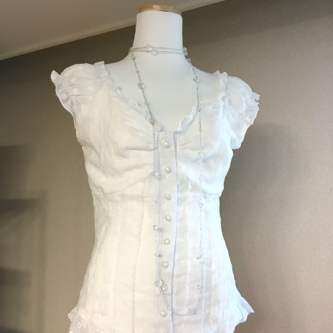 ♥구매자무나♥ 투명 볼 롱목걸이 상품이미지5