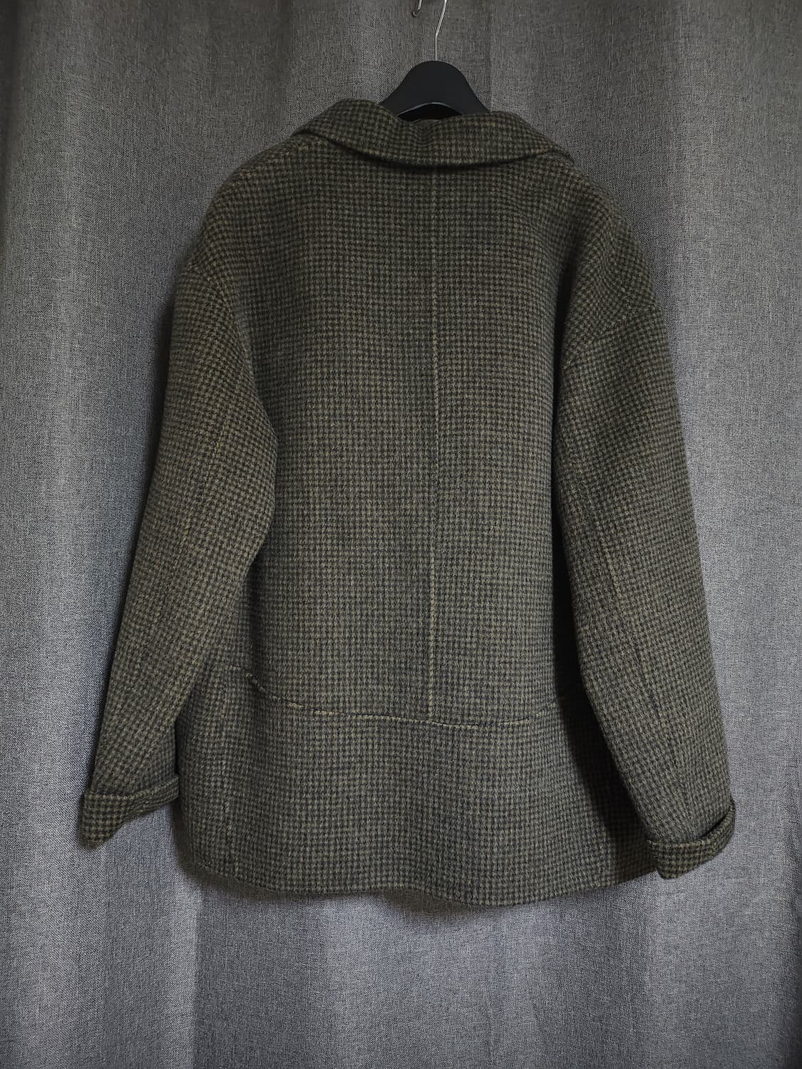 모르간 하운드체크 울알파카 자켓 상품이미지4