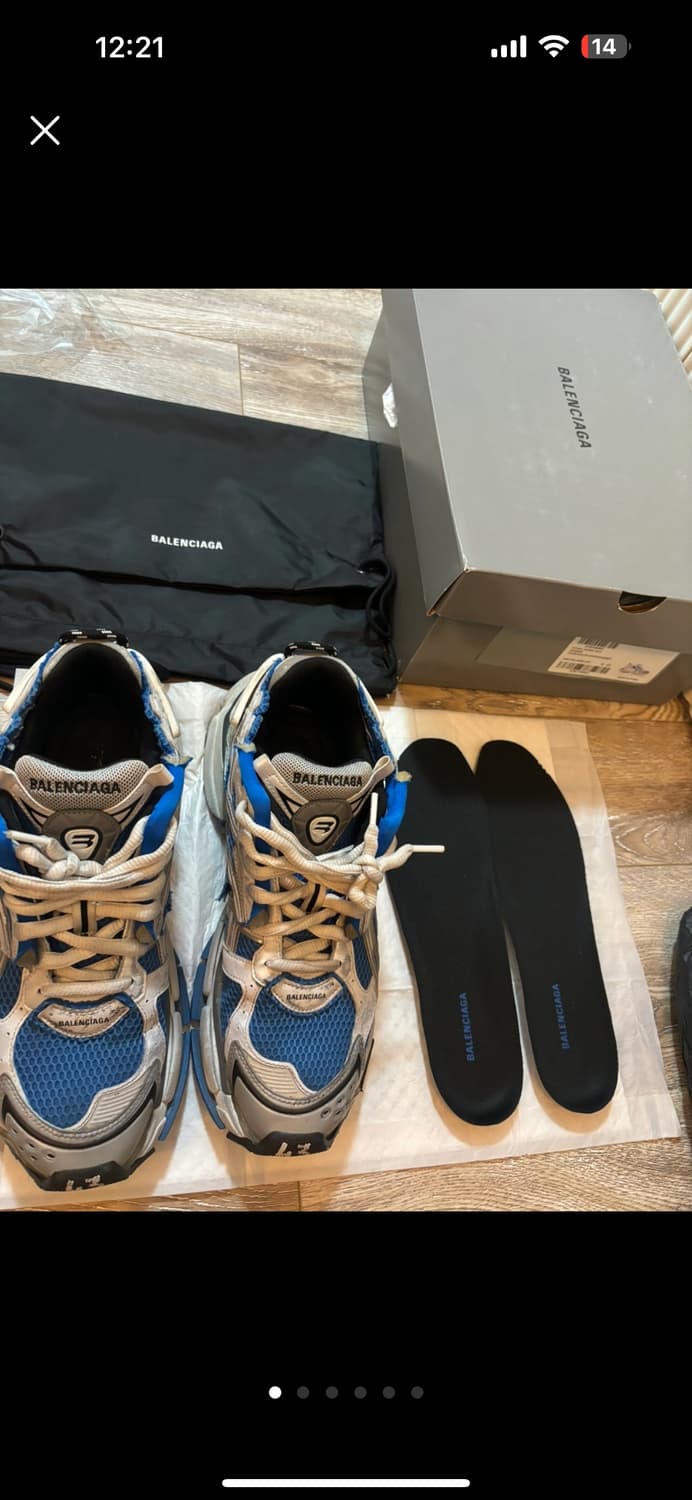 발렌시아가 뉴러너 스니커즈 43 블루 상품이미지1