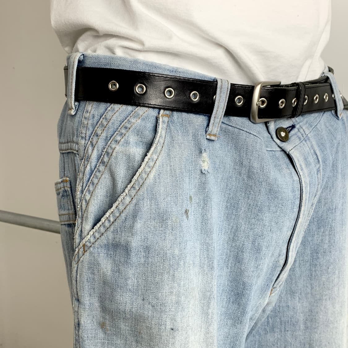 70s 리바이스 더티 워싱 와이드 플레어핏 데님 팬츠 상품이미지7