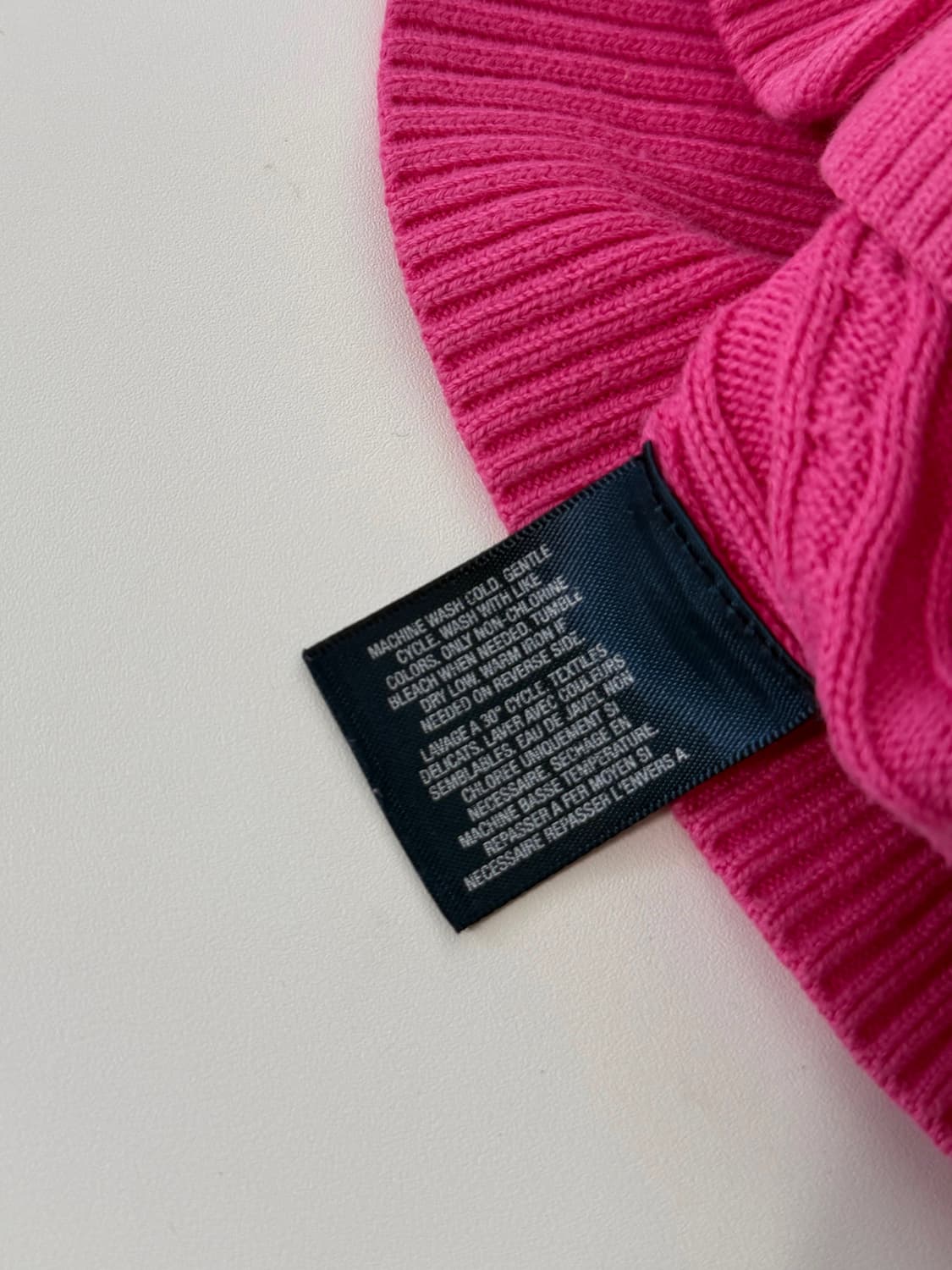 폴로 랄프러렌 핑크 코튼 케이블 가디건 상품이미지6