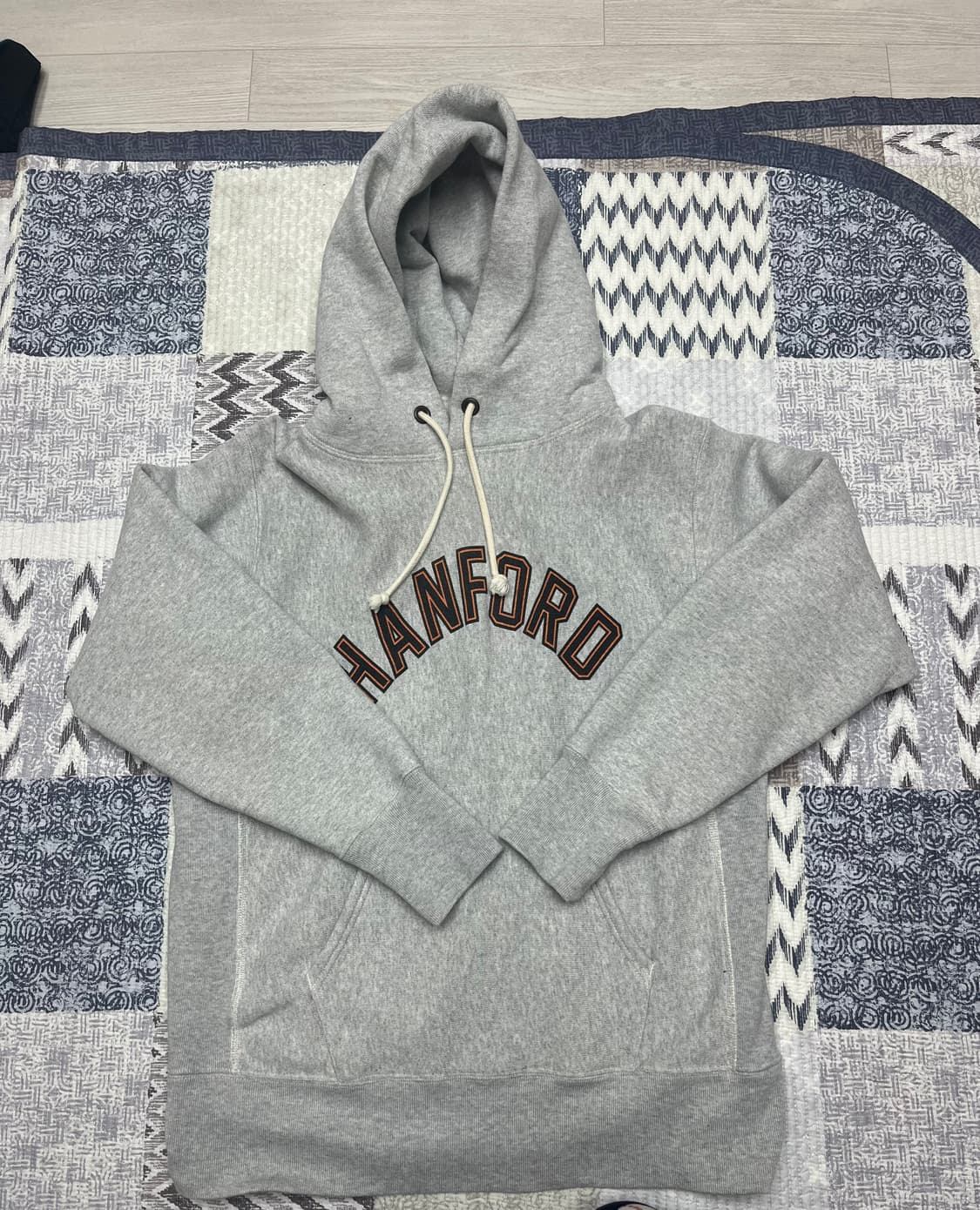 [ASIA] Reverse Weave115(블루택)기모 그래픽 후드티 상품이미지2