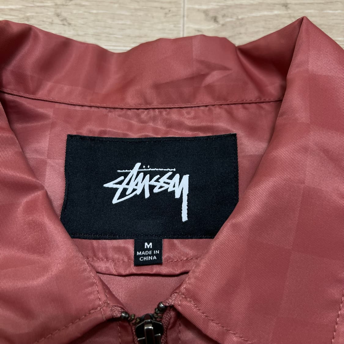 스투시 인터내셔널 체커보드 백로고 코치자켓 [로즈] L/100 상품이미지5