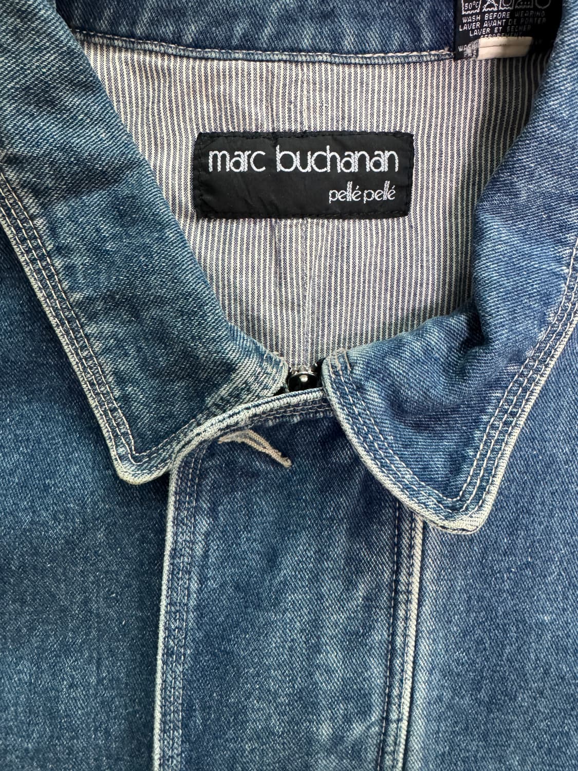 [90s/희귀] 펠레펠레 마크뷰캐넌 데님 워크 자켓 XL 상품이미지3