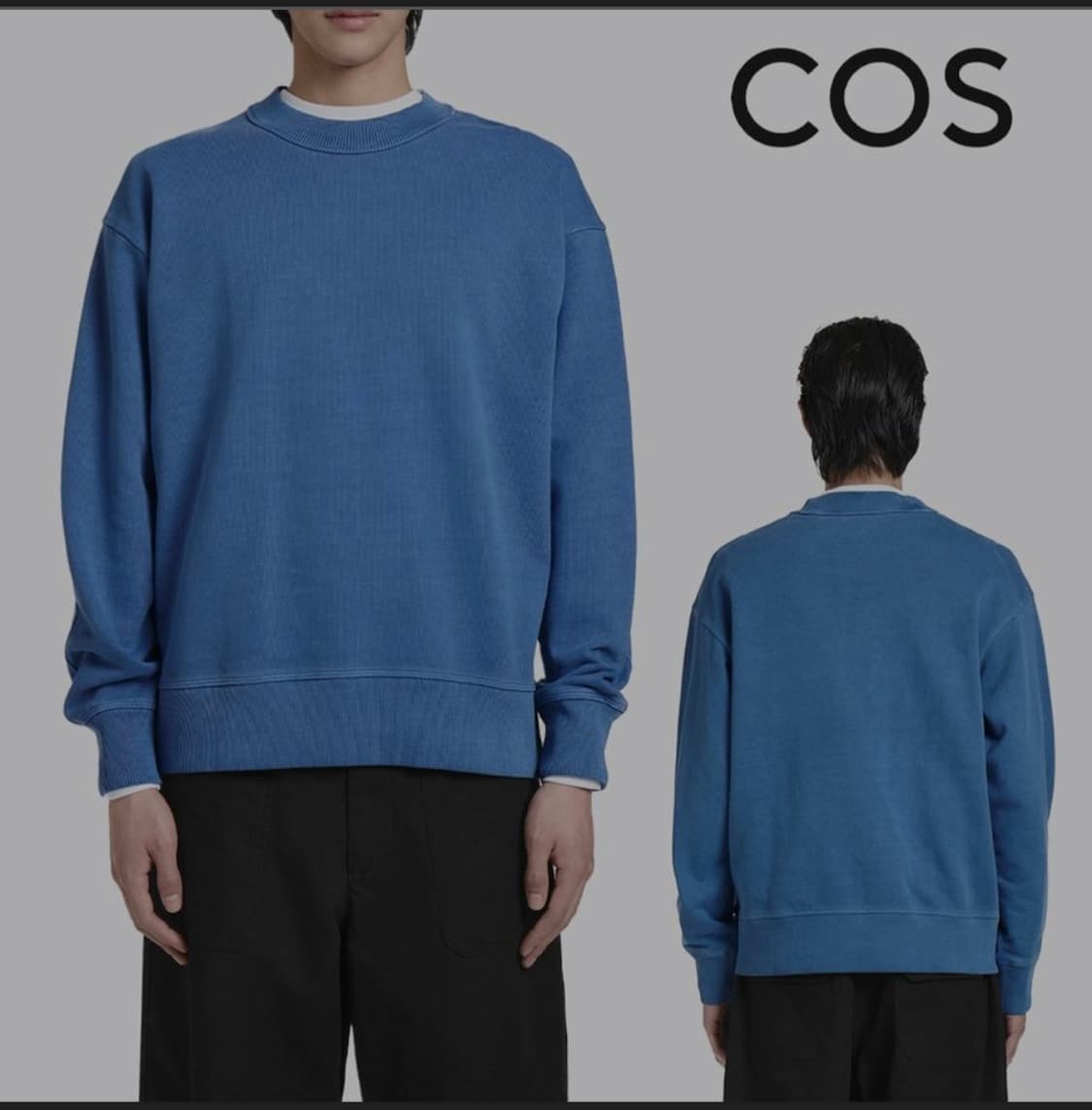 [판매] COS(코스) 릴랙스드 핏 스웨트셔츠 - 블루 상품이미지2