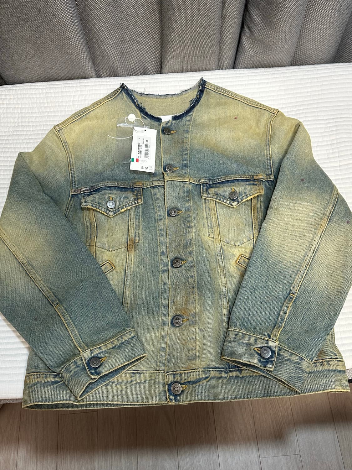 마르지엘라 차이나카라 데님 자켓 50사이즈 상품이미지1