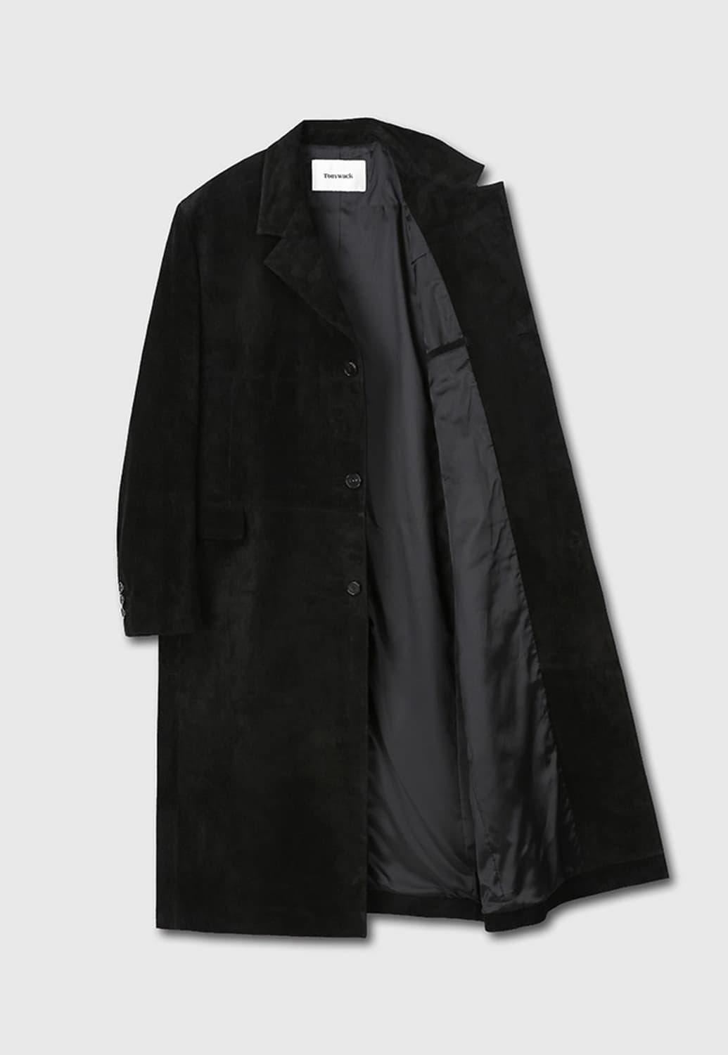 토니웩 스웨이드 롱코트 블랙 유일매물 상품이미지2