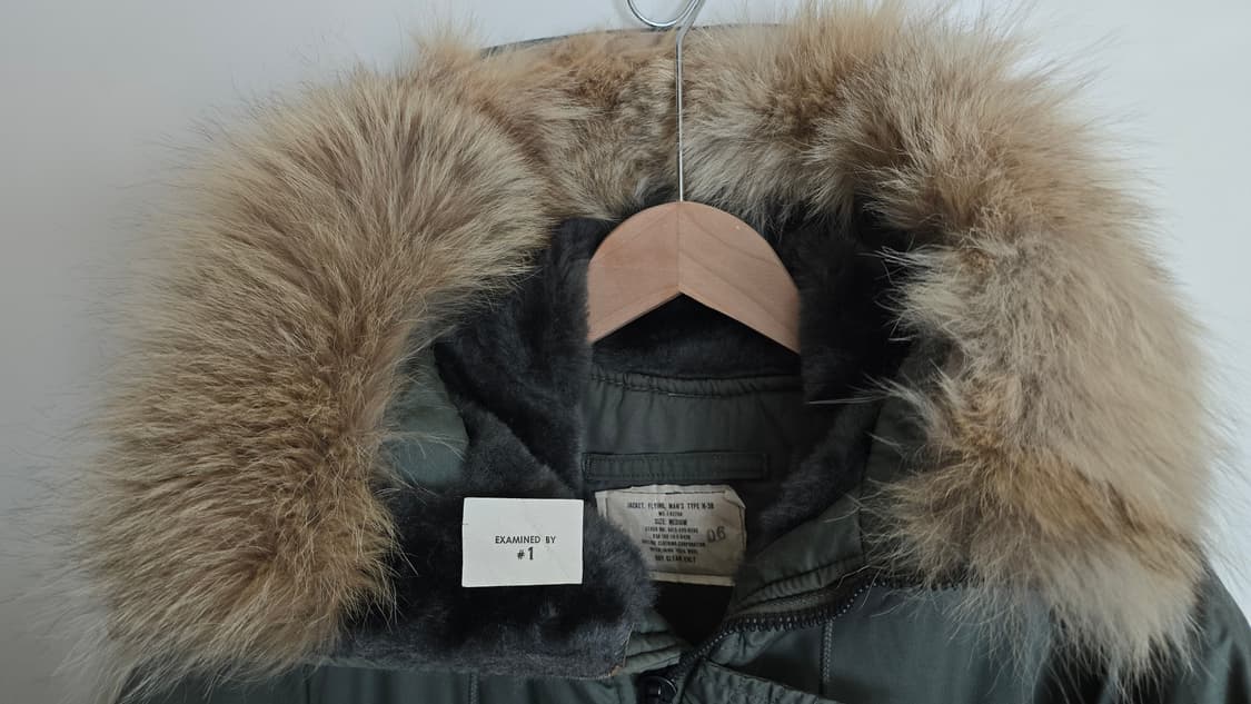 데드스탁급 N-3B 1970 코요테 퍼 100% 울파일 M 상품이미지2