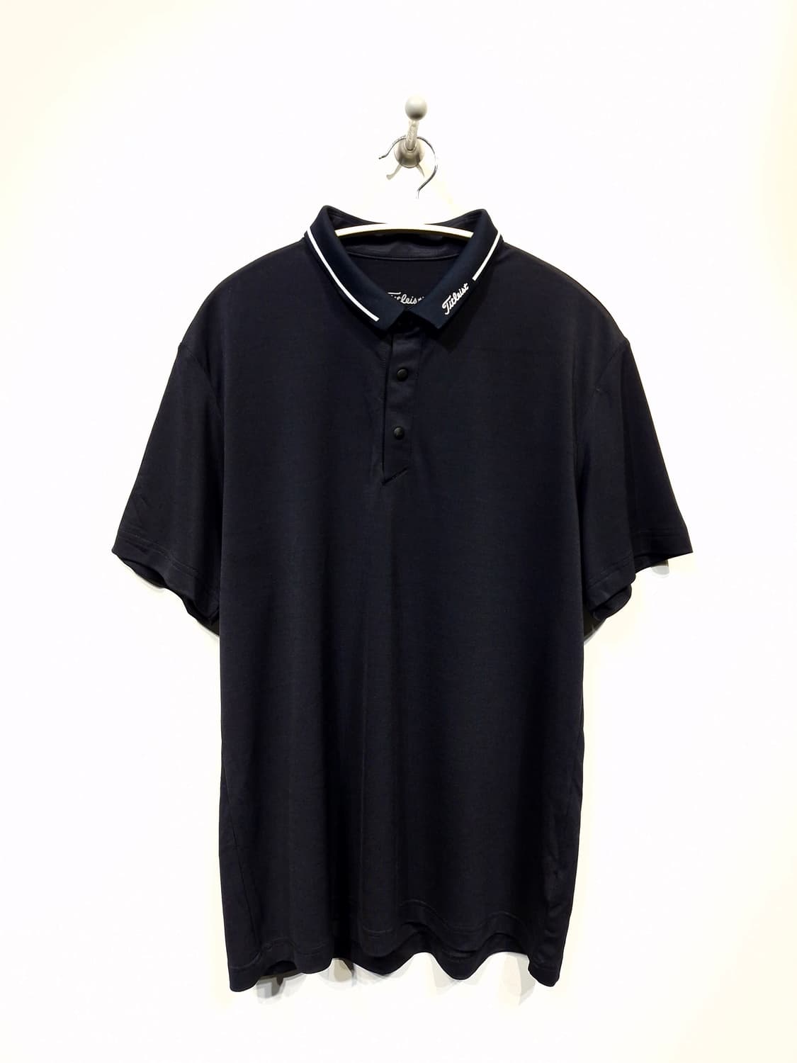 타이틀리스트(Titleist) 반팔 카라 티셔츠 블랙 상품이미지1