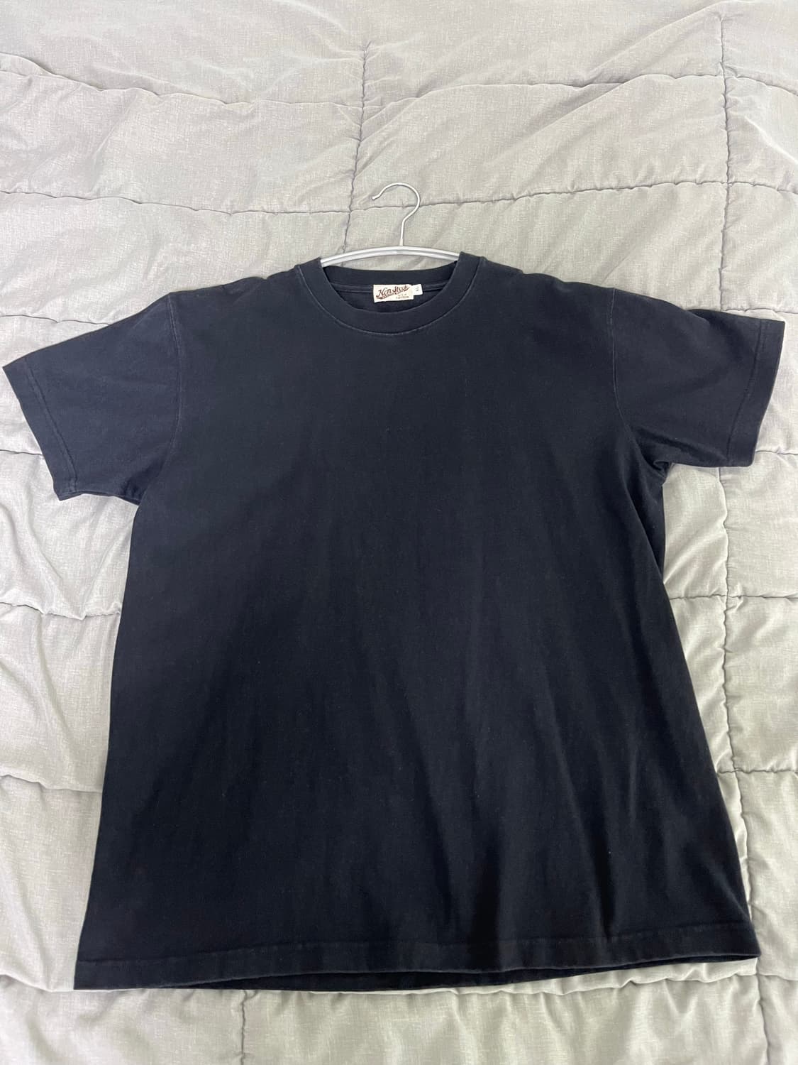 9oz USA Cotton Tubular Tee Black XL 상품이미지1