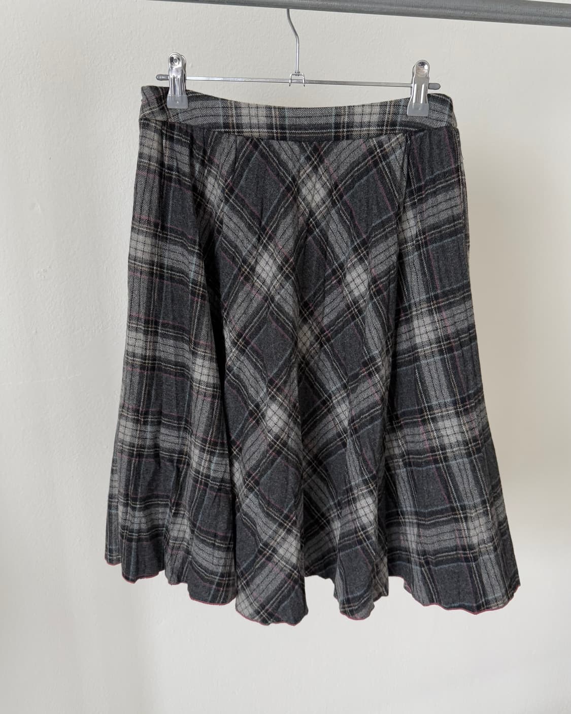 빈티지 체크 스커트 상품이미지4