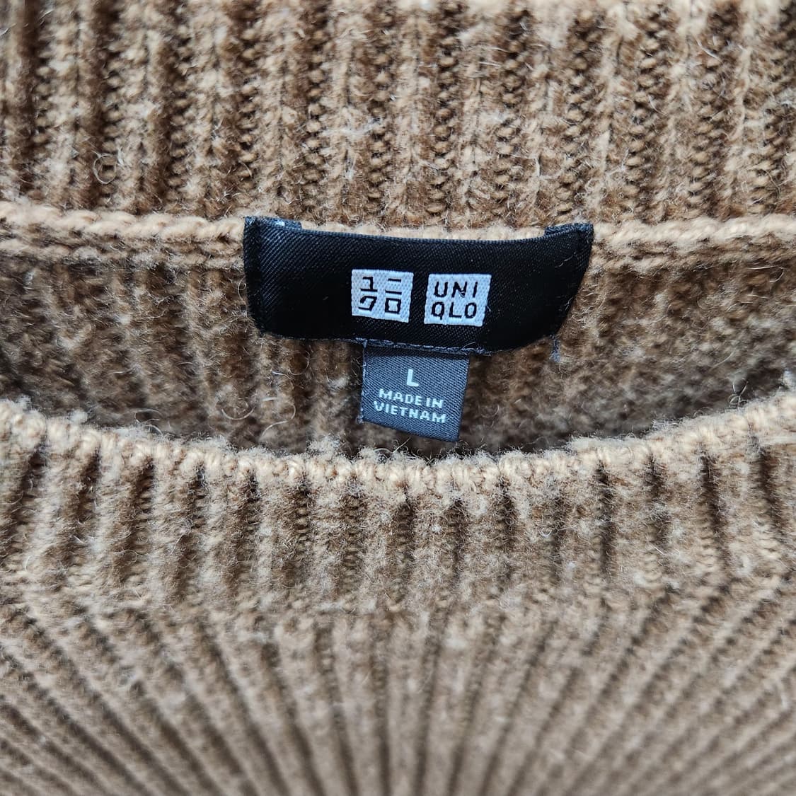 유니클로 짜임패턴 니트 L(M) 상품이미지4