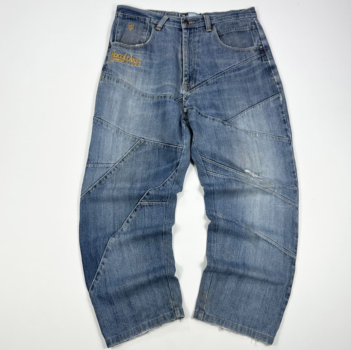 VTG 빈티지 패치워크 데님팬츠 (34인치) 상품이미지3