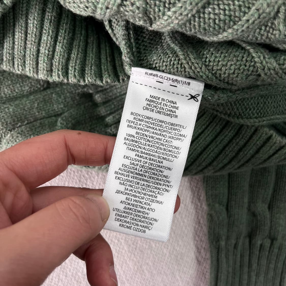 95 폴로랄프로렌 신형라벨 꽈배기 니트 상품이미지6