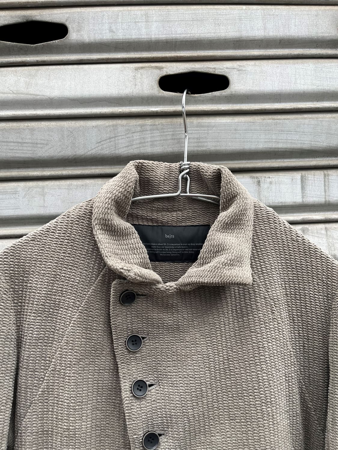 Bajra 비대칭 사선 코튼 자켓  상품이미지6